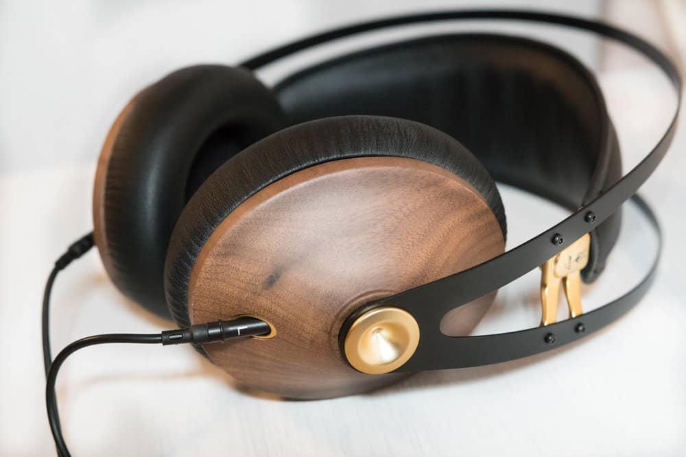 over ear comfortable wooden headphones
